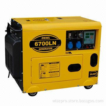 5kW portable silent diesel generator, CE, GS and EPA certificate, new design, fashion canopy